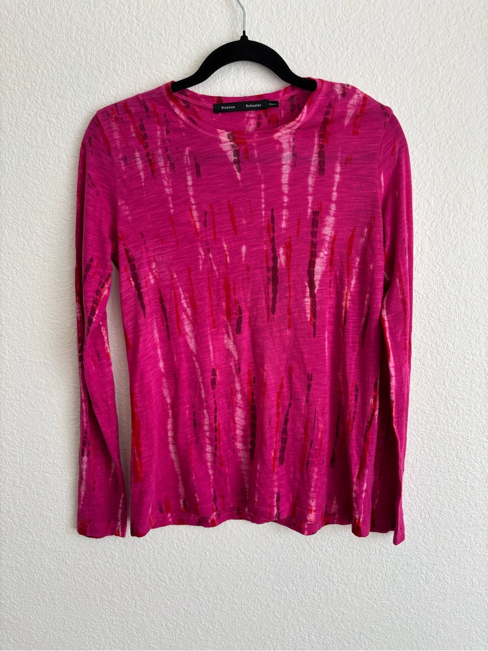 Proenza Shouler Pink Long-Sleeve Crewneck Top